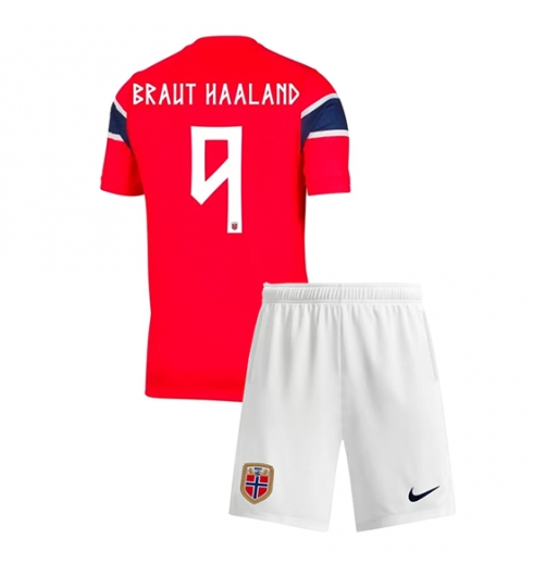 Norwegen Erling Haaland #9 Heimtrikot Kinder WM 2026 Fußballtrikots Set 2 Norwegen Erling Haaland #9 Heimtrikot Kinder WM 2026 Fußballtrikots Set 2