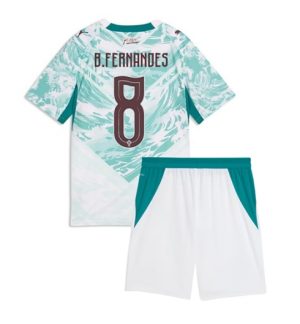 Portugal Bruno Fernandes #8 Auswärtstrikot Kinder WM 2026 Online Kaufen