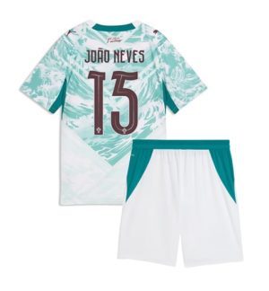 Portugal Joao Neves #15 Auswärtstrikot Kinder WM 2026 Online Kaufen 2