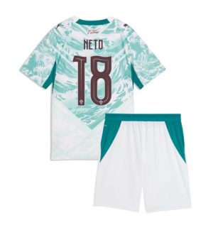 Portugal Pedro Neto #18 Auswärtstrikot Kinder WM 2026 Online Kaufen