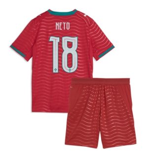 Portugal Pedro Neto #18 Heimtrikot Kinder WM 2026 Online Kaufen