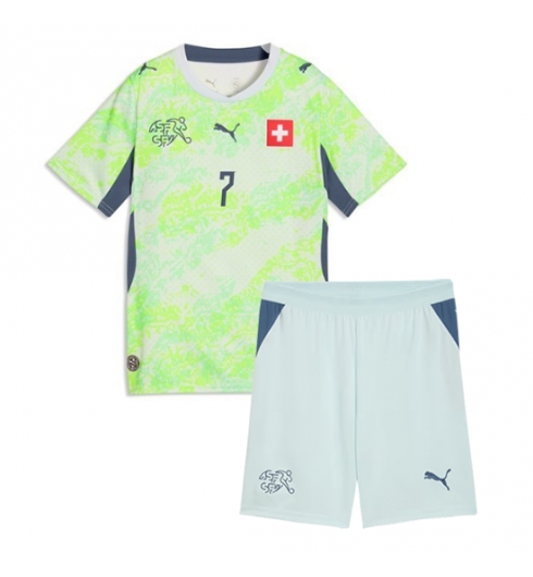 Schweiz Breel Embolo #7 Auswärtstrikot Kinder WM 2026 Fußballtrikots Set 3 Schweiz Breel Embolo #7 Auswärtstrikot Kinder WM 2026 Fußballtrikots Set 3