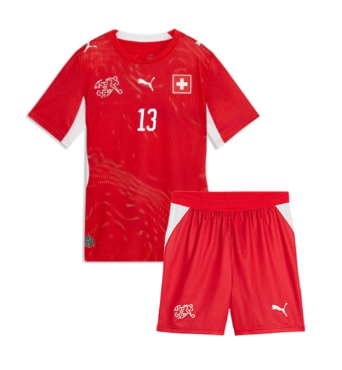 Schweiz Ricardo Rodriguez #13 Heimtrikot Kinder WM 2026 Fußballtrikots Set 3 Schweiz Ricardo Rodriguez #13 Heimtrikot Kinder WM 2026 Fußballtrikots Set 3