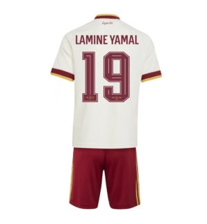 Spanien Lamine Yamal #19 Auswärtstrikot Kinder WM 2026 Neueste Fußballtrikots