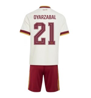 Spanien Mikel Oyarzabal #21 Auswärtstrikot Kinder WM 2026 Neueste Fußballtrikots 2