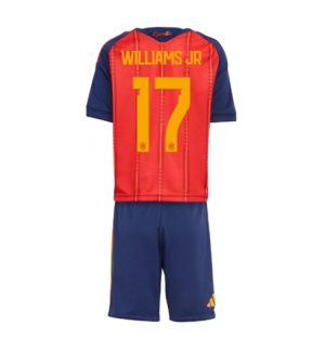 Spanien Nico Williams #17 Heimtrikot Kinder WM 2026 Neueste Fußballtrikots