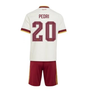 Spanien Pedri Gonzalez #20 Auswärtstrikot Kinder WM 2026 Neueste Fußballtrikots