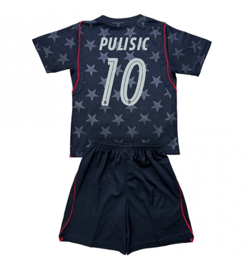 Vereinigte Staaten Christian Pulisic #10 Auswärtstrikot für Kinder WM 2026 Fußball trikotsatz