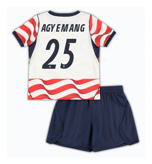 Vereinigte Staaten Patrick Agyemang #25 Heimtrikot für Kinder WM 2026 Fußball trikotsatz